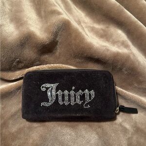Juicy Couture Black Velvet Wallet